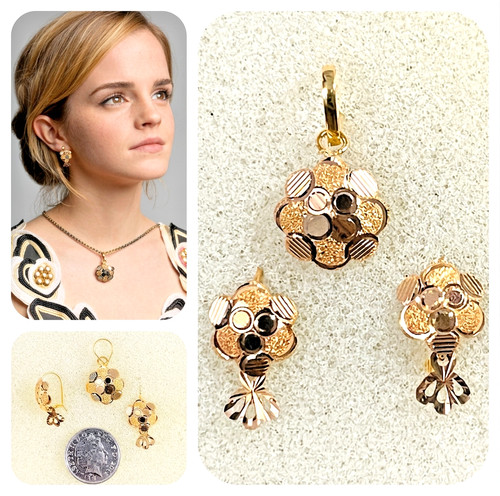 22k gold earrings - gold, &