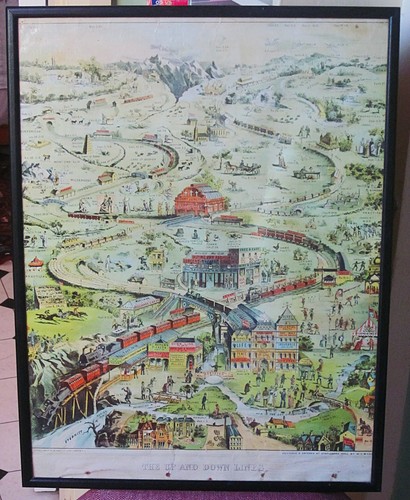 19thc antique print - print, &