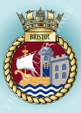 HMS BRISTOL SHIPS CREST