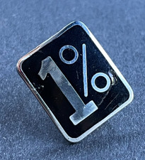 MOTORCYCLE Pin Badge 1% Outlaw