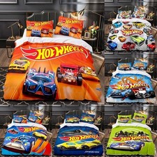 3D Hot Wheels Bedding Set
