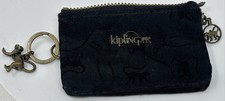 Kipling Black Self Print Purse