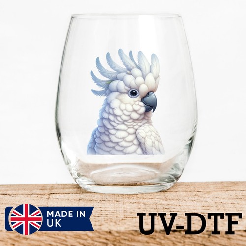 White cockatoo 8pcs - white, dtf