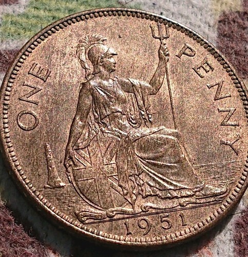 1951 penny george - george, vi