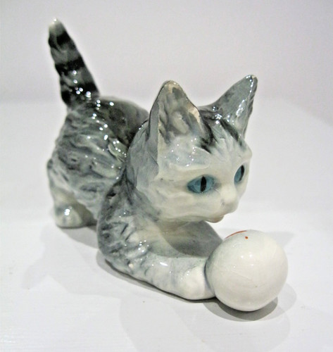 Vintage goebel tabby cat - vintage,