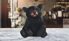 6"H Black Baby Bear Sitting