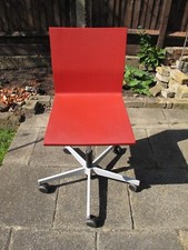 Vitra .04 Red Office / Task / Desk  Swivel Chair By Designer Maarten Van Severen
