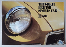 MG Range Brochure c.1973 -Midget Mk 3  MGB  MGB GT  MGB GT V8