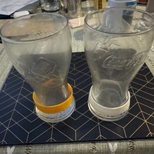 2 x McDonalds The London Olympic Games 2012 Commemorative Coca Cola Glasses 