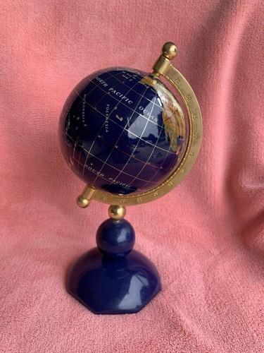 Gemstone world globe - gemstone, from