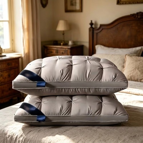 Hotel quality grey pillows - hotel,