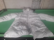 Girls Marks and Spencer Jacket Coat 13 -14 Years White Good Condition Used