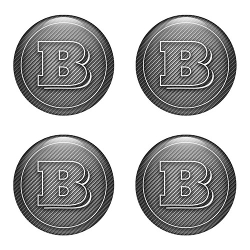 Brabus logo resin - logo, wheel