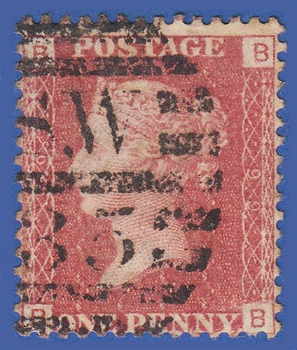 Sg43 1864 1d red - gb, qv