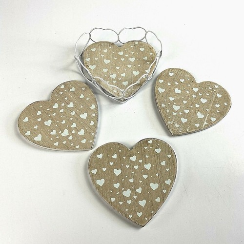 Coaster set handmade heart - coaster,