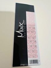 Silver and Light Pink Swirls MINX PROFESSIONAL NAIL WRAPS NEW SALON QUALITY