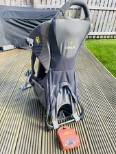 LittleLife Adventurer S2  backpack carrier - barely used -includes foot stirrups