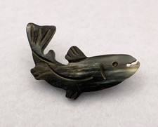 Vintage Brooch Fish Polished