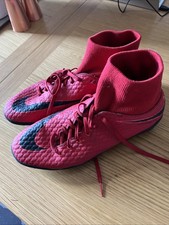 Nike HypervenomX Proximo TF Football Boots UK 10 Red Black Astro Turf Trainers