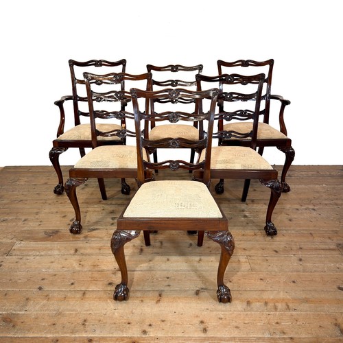 Set six gillows mahogany - of,