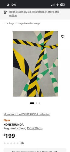 Ikea konstrunda 155x220cm 100 - konstrunda, 100%