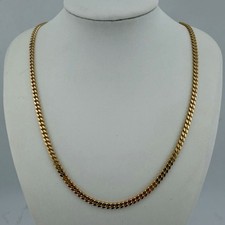 9ct Gold Curb Chain, 18in L