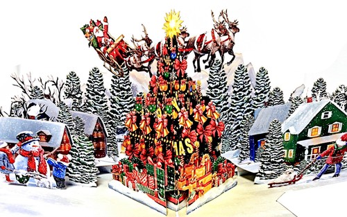 Christmas pop card 3d - christmas, card,