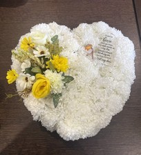 Funeral Flowers Heart Tribute