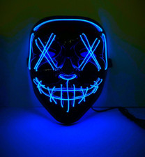Blue LED Purge Mask Halloween