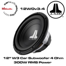 JL Audio W0 12W0v3-4 12" Inch 300mm 300 Watts 4 Ohms Car Sub Subwoofer 12W0