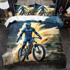 Mountain Bike Race Quilt Duvet
