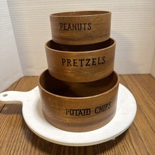 Mid century wood potato chip