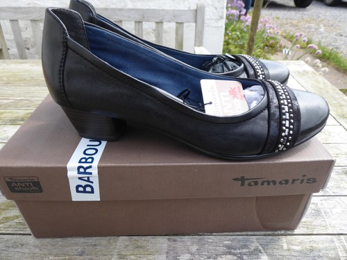 Black leather tamaris - leather,