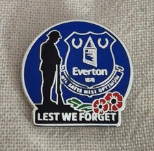 Everton Pin badge - Lest We Forget