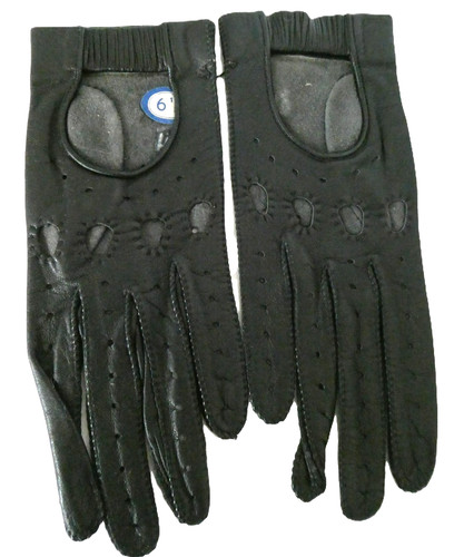 Vintage 1960s black leather