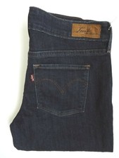 LEVI'S SLIGHT CURVE JEANS WOMENS STRETCH SKINNY FIT 27 M DARK BLUE LEVS222