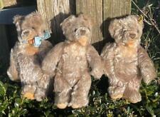 3 OLD STEIFF BEARS c.1950s -1960s, VINTAGE, 1 BUTTON IN EAR