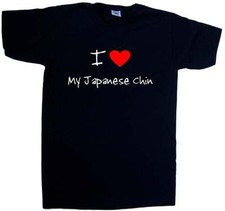 I Love Heart My Japanese Chin V-Neck T-Shirt