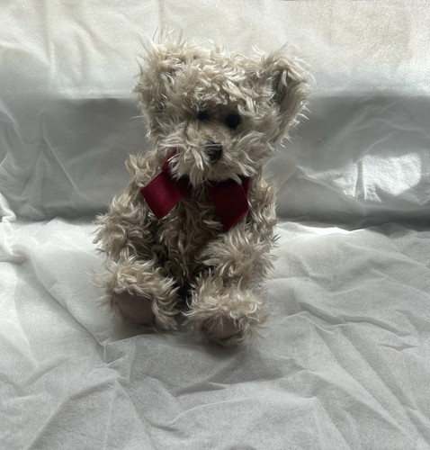 Barnaby teddy bear red bow - bear,