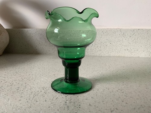 Antique hand blown emerald - antique,