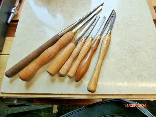 Wood turning set x tools - 7,