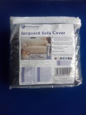 Jacquard Sofa Cover  Fits 2-seater,3-seater,4-seater,And Armchair Dark Grey