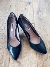 Ladies Black Leather Dune