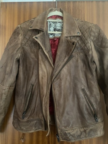 Joe browns leather jacket - leather,