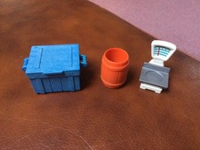 Playmobil Spare Parts for Victorian Fish Market Set 5342 - Barrel, Scales, Crate