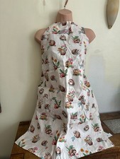 Cath Kidston Gardening Hedghog Cotton Apron Gardeners Club VGC Adult Size