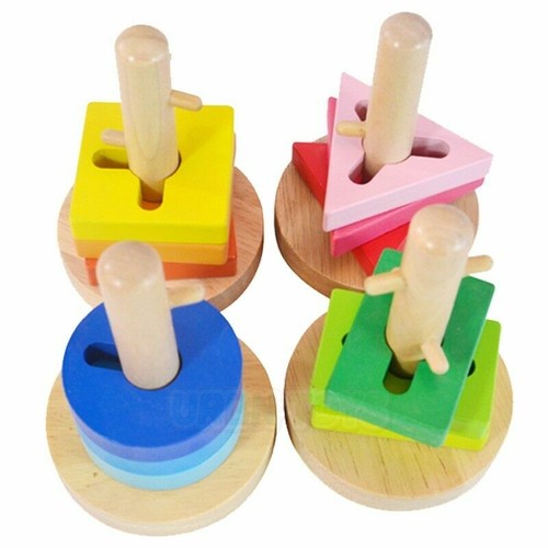 Wooden twister toy shape - wooden,