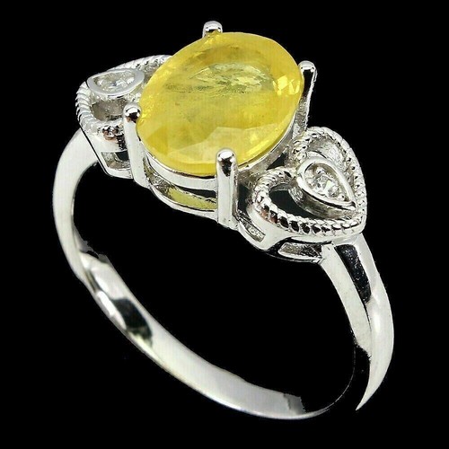Silver ring sapphire natural - sapphire,