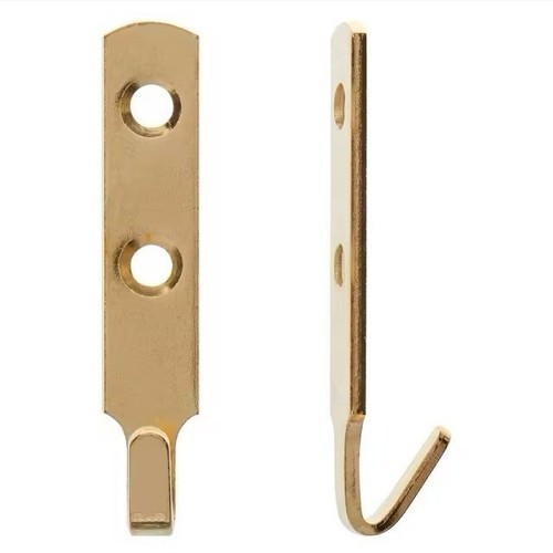Heavy duty brass hook - brass, j