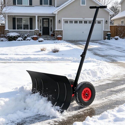 Inch snow pusher with - snow,